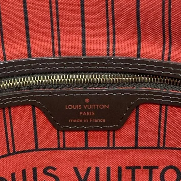 LOUIS VUITTON Neverfull PM Ebene Damier Tote Bag Damier Canvas - Picture 14 of 15